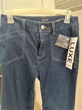 Jones New York Dark Blue High-Rise Sculpt & Shape Jeans